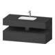 Duravit Einbauwaschtisch-Möbel-Set Qatego 120x55x60cm, graph ma, Konsolen-Waschtischunterbau-1