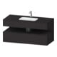 Duravit Einbauwaschtisch-Möbel-Set Qatego 120x55x60cm, graph matt, Konsolen-Waschtischunterbau-1