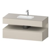 Duravit Einbauwaschtisch-Möbel-Set Qatego 120x55x60cm, T m/ta m, Kon-WTU, Nischenb