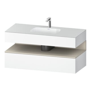 Duravit Einbauwaschtisch-Möbel-Set Qatego 120x55x60cm, T m/we m, Kon-WTU, Nischenb