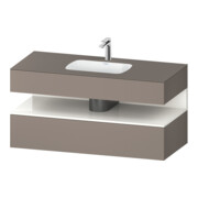 Duravit Einbauwaschtisch-Möbel-Set Qatego 120x55x60cm, w g/b m, Kon-WTU, Nischenb