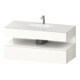 Duravit Einbauwaschtisch-Möbel-Set Qatego 120x55x60cm, w g, Konsolen-Waschtischunterbau, Nischenb-1