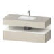 Duravit Einbauwaschtisch-Möbel-Set Qatego 120x55x60cm, w g/tau m, Kon-WTU, B-1