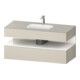 Duravit Einbauwaschtisch-Möbel-Set Qatego 120x55x60cm, w g/tau matt, Konsolen-Waschtischunterbau-1