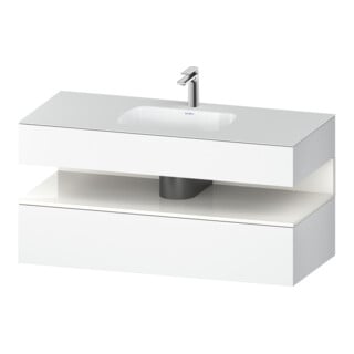Duravit Einbauwaschtisch-Möbel-Set Qatego 120x55x60cm, w hgl/we m, Kon-WTU, B