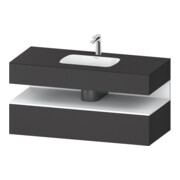 Duravit Einbauwaschtisch-Möbel-Set Qatego 120x55x60cm, w m/Gr m, Kon-WTU, Nischenb