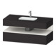 Duravit Einbauwaschtisch-Möbel-Set Qatego 120x55x60cm, w m/Gr matt, Konsolen-Waschtischunterbau-1