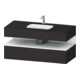 Duravit Einbauwaschtisch-Möbel-Set Qatego 120x55x60cm, w m/Grap matt, Konsolen-Waschtischunterbau-1