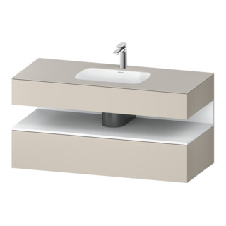 Duravit Einbauwaschtisch-Möbel-Set Qatego 120x55x60cm, w m/ta m, Kon-WTU, Nischenb