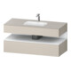 Duravit Einbauwaschtisch-Möbel-Set Qatego 120x55x60cm, w m/ta m, Kon-WTU, Nischenb-1