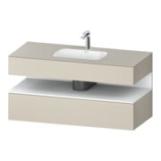 Duravit Einbauwaschtisch-Möbel-Set Qatego 120x55x60cm, w m/ta m, Kon-WTU, Nischenb