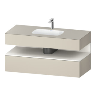 Duravit Einbauwaschtisch-Möbel-Set Qatego 120x55x60cm, w m/ta m, Kon-WTU, Nischenb