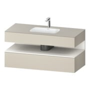 Duravit Einbauwaschtisch-Möbel-Set Qatego 120x55x60cm, w m/ta m, Kon-WTU, Nischenb
