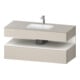 Duravit Einbauwaschtisch-Möbel-Set Qatego 120x55x60cm, w m/ta ma, Konsolen-Waschtischunterbau-1