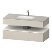 Duravit Einbauwaschtisch-Möbel-Set Qatego 120x55x60cm, w m/ta ma, Konsolen-Waschtischunterbau