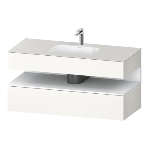 Duravit Einbauwaschtisch-Möbel-Set Qatego 120x55x60cm, w m/we m, Kon-WTU, Nischenb
