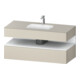 Duravit Einbauwaschtisch-Möbel-Set Qatego 120x55x60cm, we m/tau matt, Konsolen-Waschtischunterbau-1
