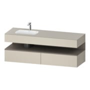 Duravit Einbauwaschtisch-Möbel-Set Qatego 160x50x60cm, Kon-WTU, B, B l, ba m/ta m