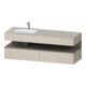 Duravit Einbauwaschtisch-Möbel-Set Qatego 160x50x60cm, Kon-WTU, B, B l, ba m/ta ma-1