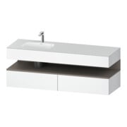 Duravit Einbauwaschtisch-Möbel-Set Qatego 160x50x60cm, Kon-WTU, B, B l, ba m/we ma