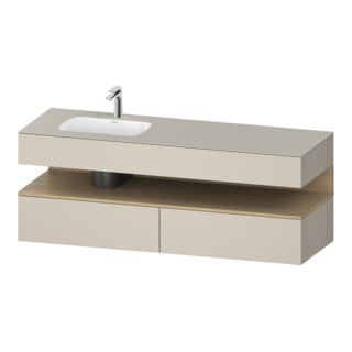 Duravit Einbauwaschtisch-Möbel-Set Qatego 160x50x60cm, Kon-WTU, B, B l, E na/tau m