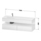 Duravit Einbauwaschtisch-Möbel-Set Qatego 160x50x60cm, Kon-WTU, B, B l, E sw/gra m