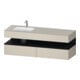 Duravit Einbauwaschtisch-Möbel-Set Qatego 160x50x60cm, Kon-WTU, B, B l, E sw/tau m-1