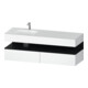 Duravit Einbauwaschtisch-Möbel-Set Qatego 160x50x60cm, Kon-WTU, B, B l, E sw/we ma-1