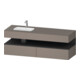 Duravit Einbauwaschtisch-Möbel-Set Qatego 160x50x60cm, Kon-WTU, B, B l, gra m/ba m-1