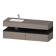 Duravit Einbauwaschtisch-Möbel-Set Qatego 160x50x60cm, Kon-WTU, B, B l, gra m/ba m-1
