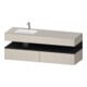 Duravit Einbauwaschtisch-Möbel-Set Qatego 160x50x60cm, Kon-WTU, B, B l, gra m/ta m-1