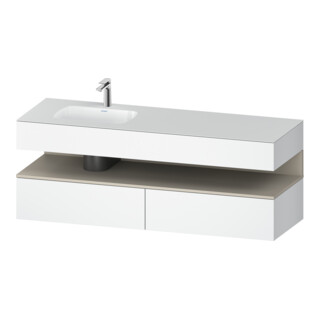 Duravit Einbauwaschtisch-Möbel-Set Qatego 160x50x60cm, Kon-WTU, B, B l, T m/we ma
