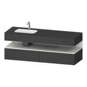 Duravit Einbauwaschtisch-Möbel-Set Qatego 160x50x60cm, Kon-WTU, B, B l, w m/Gr ma