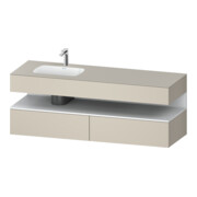 Duravit Einbauwaschtisch-Möbel-Set Qatego 160x50x60cm, Kon-WTU, B, B l, w m/ta m
