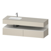 Duravit Einbauwaschtisch-Möbel-Set Qatego 160x50x60cm, Kon-WTU, B, B l, w m/ta m