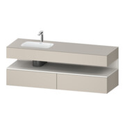 Duravit Einbauwaschtisch-Möbel-Set Qatego 160x50x60cm, Kon-WTU, B, B l, w m/ta ma
