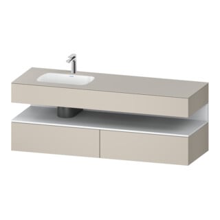 Duravit Einbauwaschtisch-Möbel-Set Qatego 160x50x60cm, Kon-WTU, B, B l, w m/tau ma