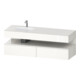 Duravit Einbauwaschtisch-Möbel-Set Qatego 160x50x60cm, Kon-WTU, B, B li, we hgl-1