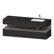 Duravit Einbauwaschtisch-Möbel-Set Qatego 160x50x60cm, Kon-WTU, B, B r, ba m/Gr m