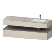 Duravit Einbauwaschtisch-Möbel-Set Qatego 160x50x60cm, Kon-WTU, B, B r, ba m/ta m