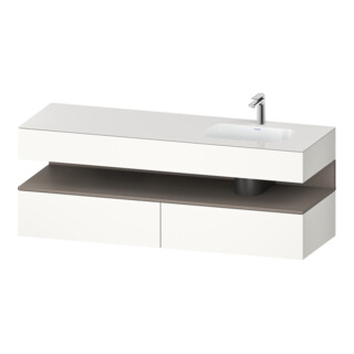 Duravit Einbauwaschtisch-Möbel-Set Qatego 160x50x60cm, Kon-WTU, B, B r, ba m/we g