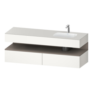 Duravit Einbauwaschtisch-Möbel-Set Qatego 160x50x60cm, Kon-WTU, B, B r, ba m/we m