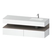 Duravit Einbauwaschtisch-Möbel-Set Qatego 160x50x60cm, Kon-WTU, B, B r, ba m/we ma