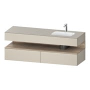 Duravit Einbauwaschtisch-Möbel-Set Qatego 160x50x60cm, Kon-WTU, B, B r, E Ma/t m