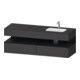 Duravit Einbauwaschtisch-Möbel-Set Qatego 160x50x60cm, Kon-WTU, B, B r, E sw/gra m-1