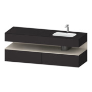 Duravit Einbauwaschtisch-Möbel-Set Qatego 160x50x60cm, Kon-WTU, B, B r, T m/Gr m