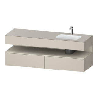 Duravit Einbauwaschtisch-Möbel-Set Qatego 160x50x60cm, Kon-WTU, B, B r, T m/ta ma