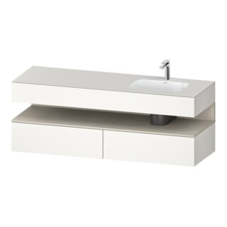 Duravit Einbauwaschtisch-Möbel-Set Qatego 160x50x60cm, Kon-WTU, B, B r, T m/we m