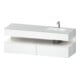 Duravit Einbauwaschtisch-Möbel-Set Qatego 160x50x60cm, Kon-WTU, B, B r, w hgl/we m-1