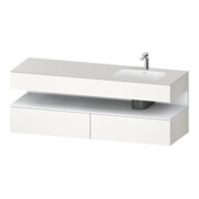 Duravit Einbauwaschtisch-Möbel-Set Qatego 160x50x60cm, Kon-WTU, B, B r, w m/we m